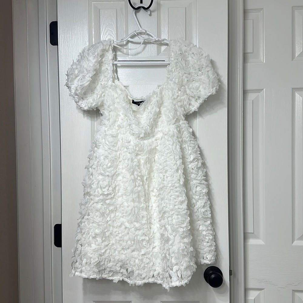 White Floral Dress - Lulus